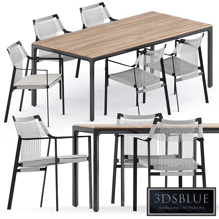 Nodi armchair and Illum table by Tribu