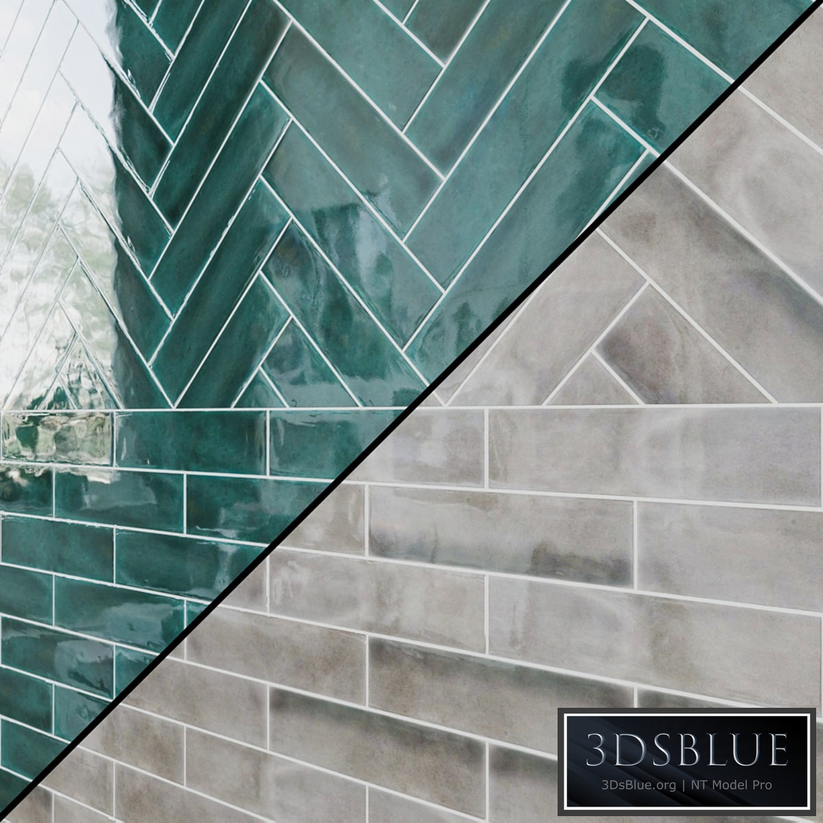 Opal Collection Rustic Style Ceramic Tiles 7.5 × 30 Brick