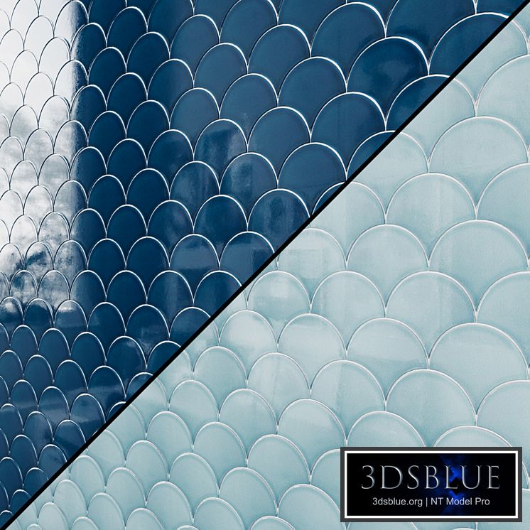 Ceramic tiles Soho Collection 15.5 x 17 fish scales