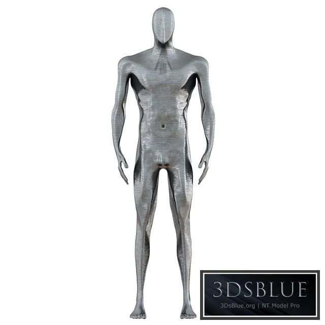 Male figurine made of metal