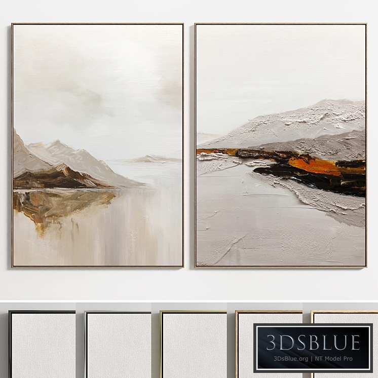 Plaster Two Photo Frame E-37