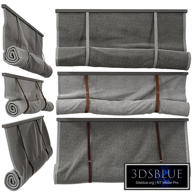 Roman blinds on straps