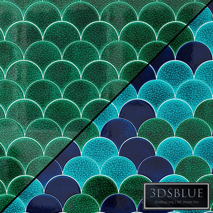 Ceramic tiles Mosaic MALLAS production Cevica fish scales