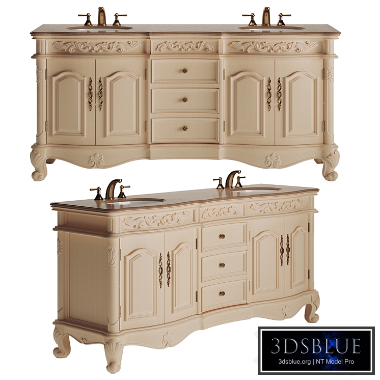 Svetlana 72 Double Sink Cabinet Vanity