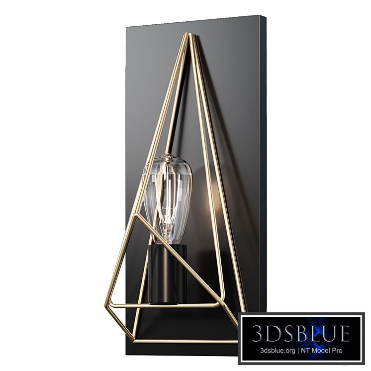 Sconce Prismatic Wire Cage Sconce wall light