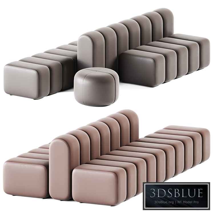 Pouf Sets Bob Hide by Bla Station