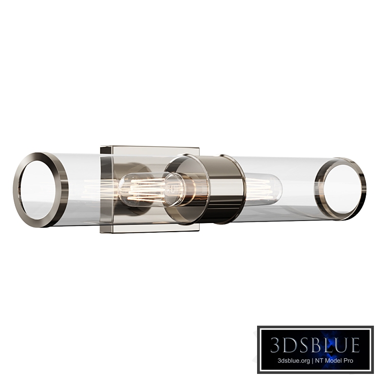 Sconce Simple Glass Cylinder Sconce - 2 Light wall lamp