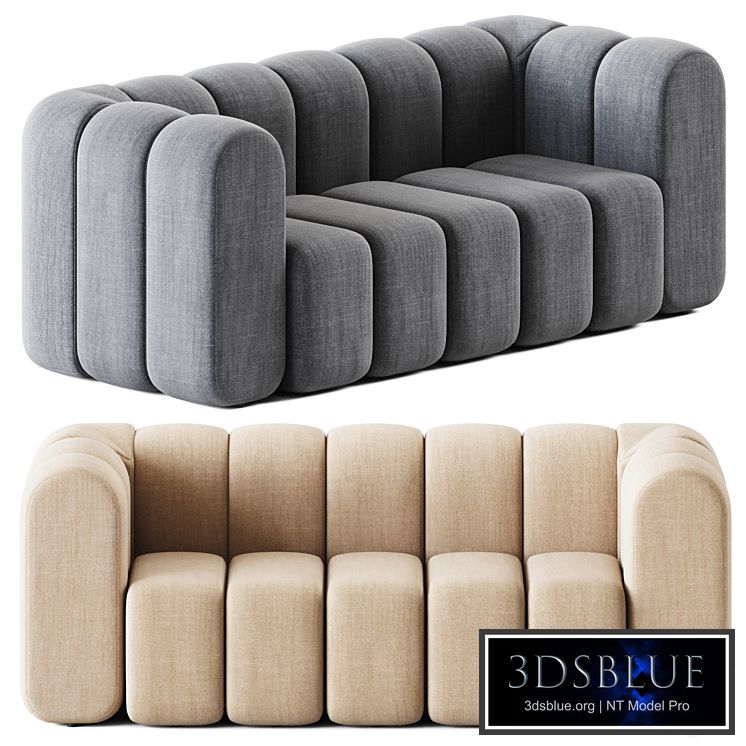 Sofa 3 seater Bob by Bla Station / Office sofa