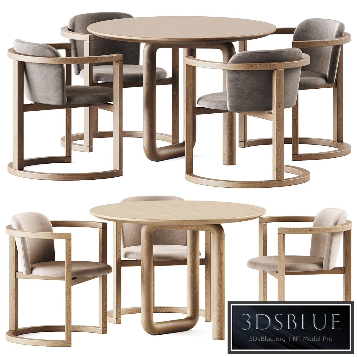 Mono Table by Objects and Ideas and Stir Chair by Kazuko Okamoto