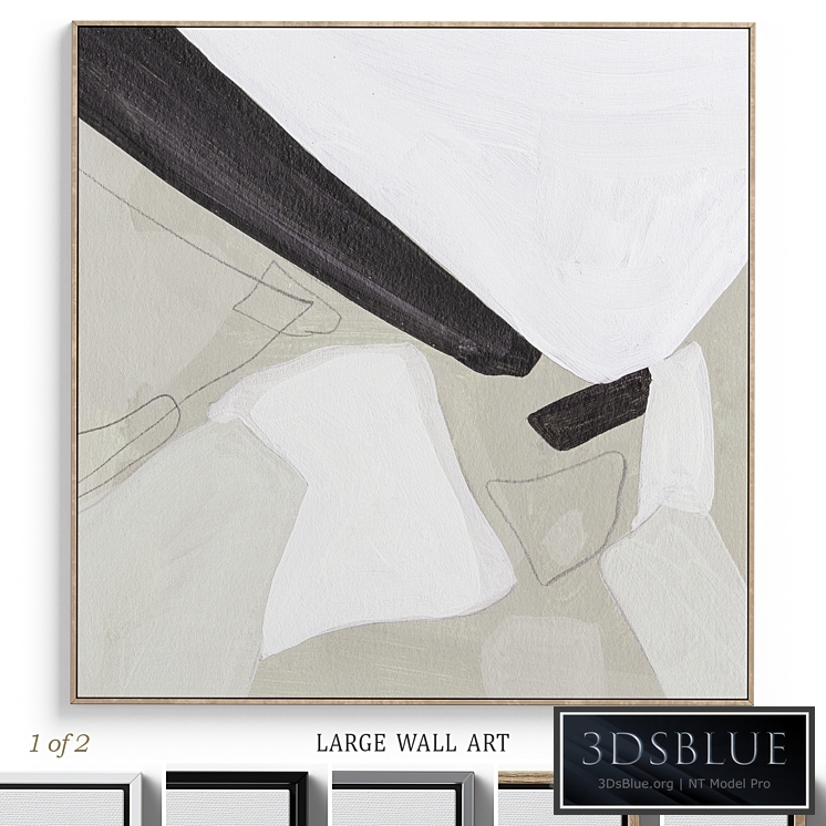 Textural Abstract Neutral Wall Art C-380