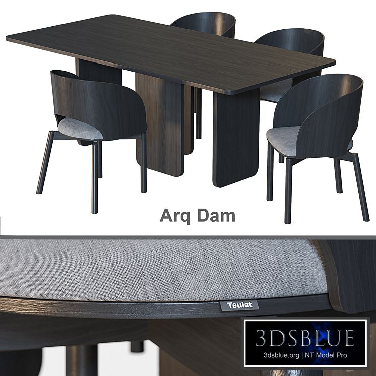 Arq Dam TEULAT Table and chairs