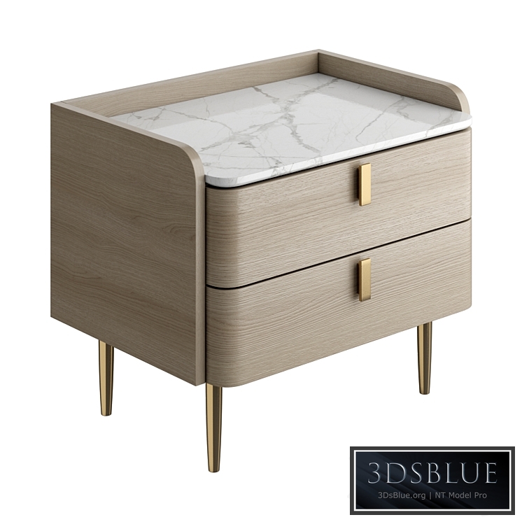 Light luxury bedside table