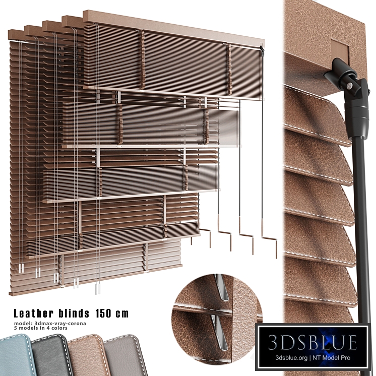 Leather blinds 150 cm