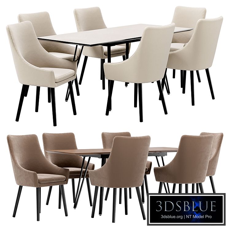 Dining chair Dafna and table Diego