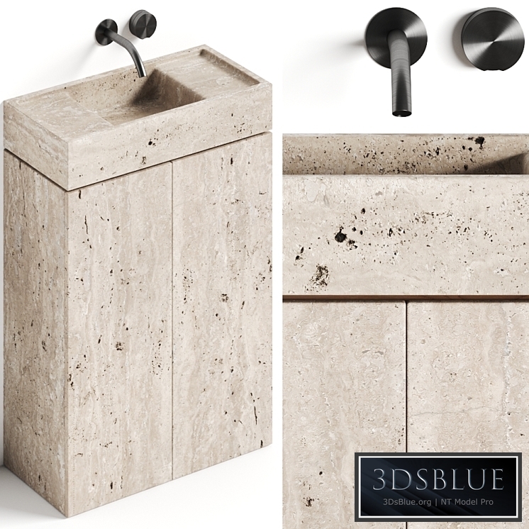Atelier Il Granito Rocco Stone Bathroom Vanity