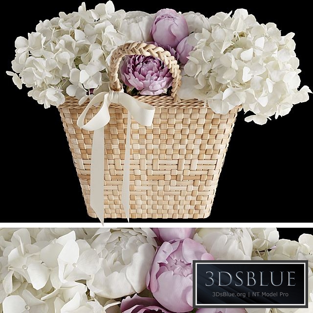 Basket with flowers