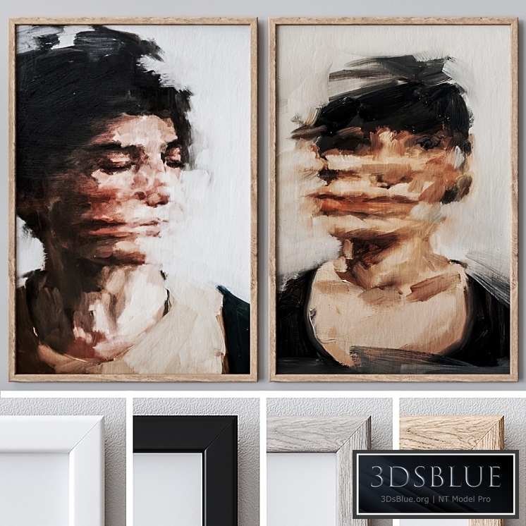 Set of large wall paintings 1739