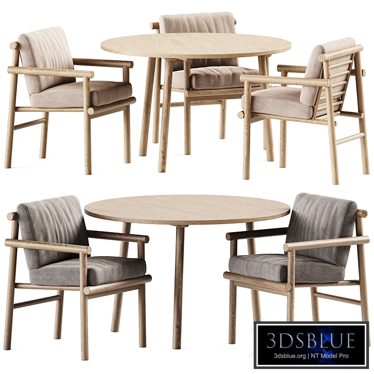 Paddle Table by Cruso and Ayana Chair by B&B Italia / Garden furniture