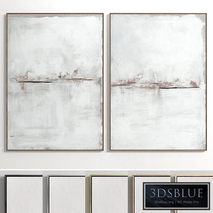 Plaster Two Photo Frame E-59