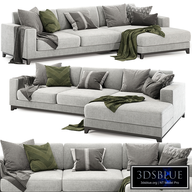 Dallas left 3 seater chaise