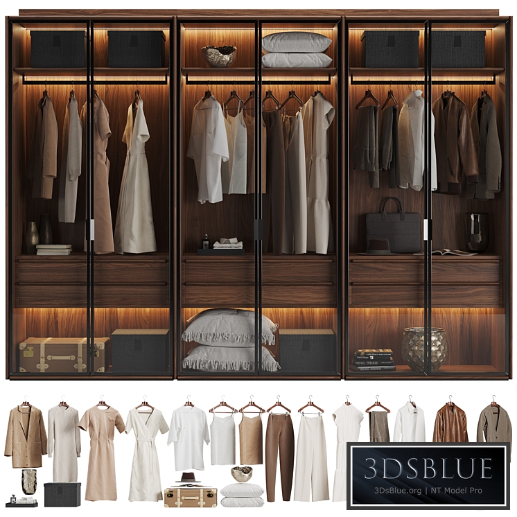 Porada My Suite Glass Doors Wardrobe