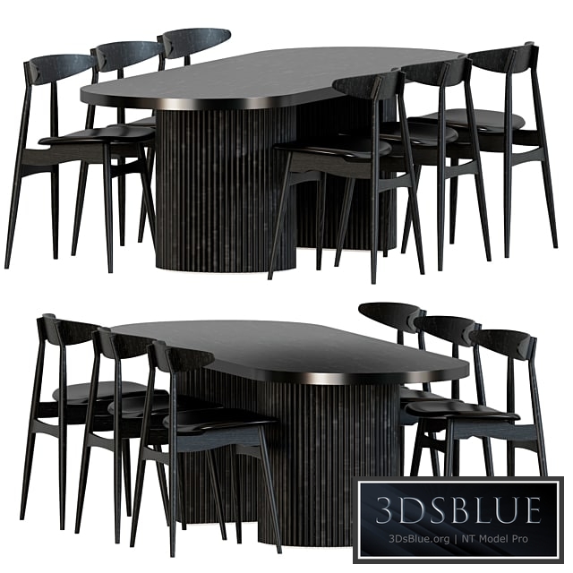 Joffrey Solid Ash Dining Chair Black