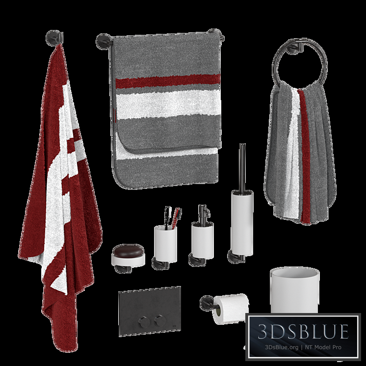 Gessi Anello bathroom accessory set