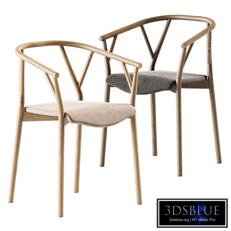 Valerie with Armrest by Miniforms / Wooden chair