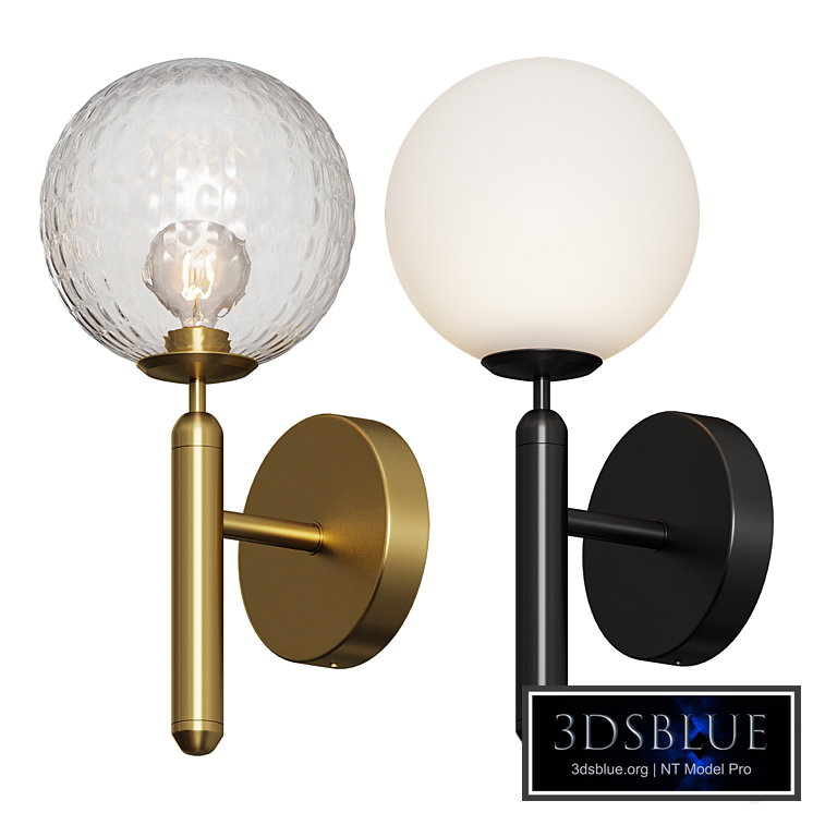 Modern Glass Ball Led Wall Lamp