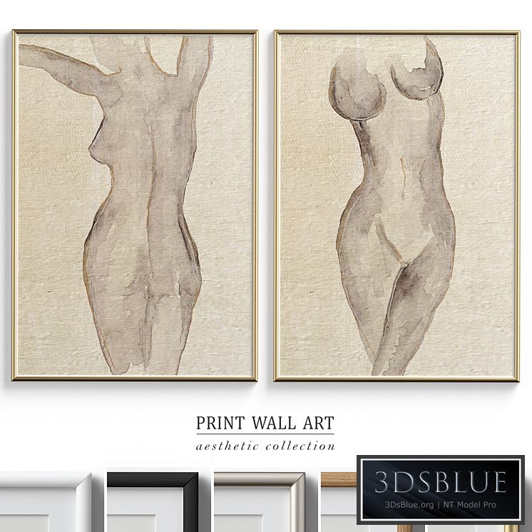 Abstract Woman Figure Wall Art P-562