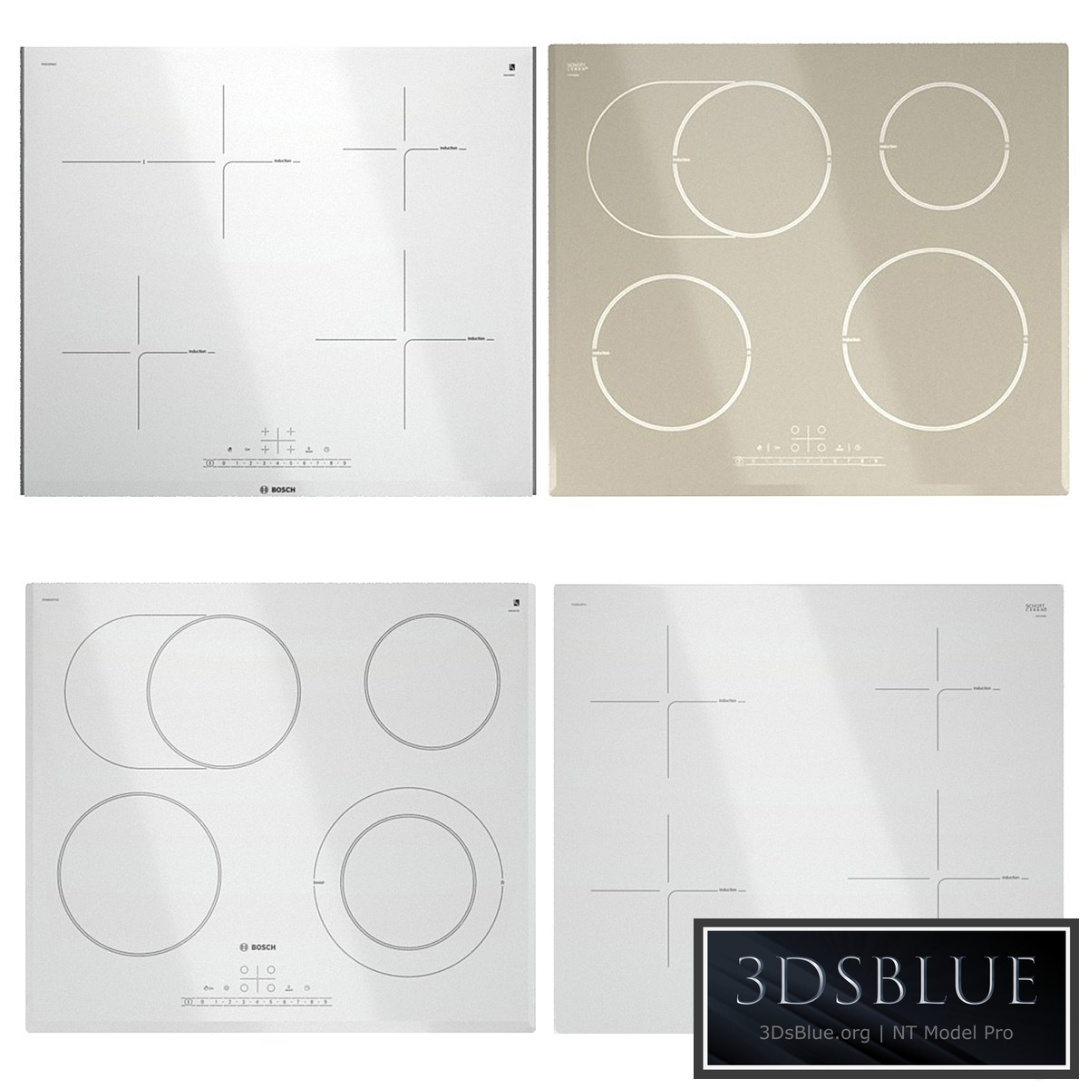 Set of light Bosch hobs