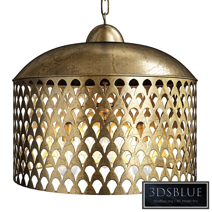 fan screen metal pendant