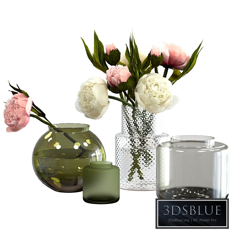 Peonies in IKEA vases