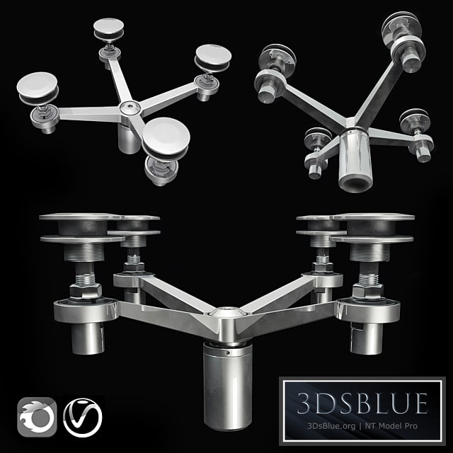 Spiders for glass visors