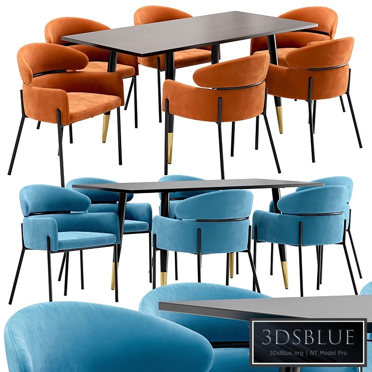 Dining chair Alexia and table Chalawan