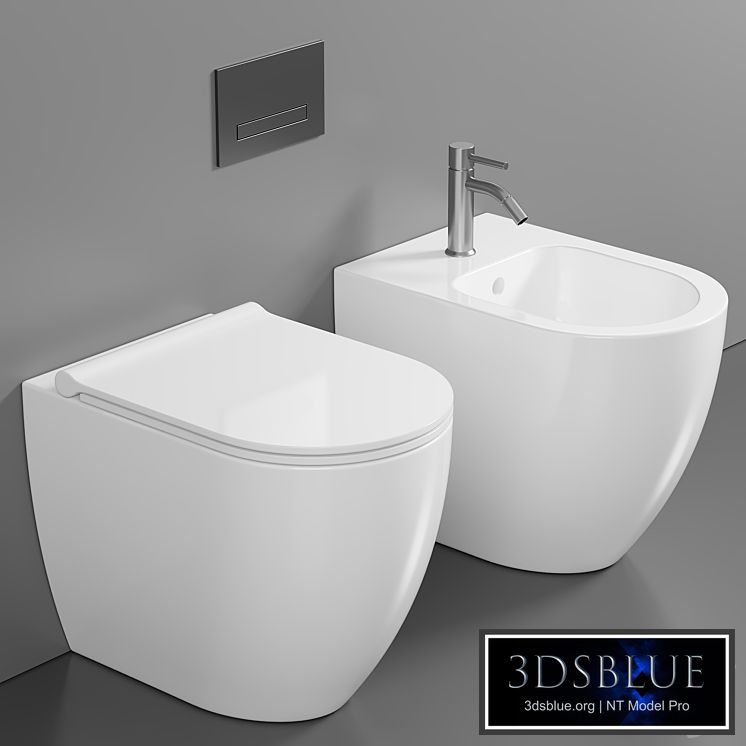 WC Form BTW Square Traslato by Alice Ceramica