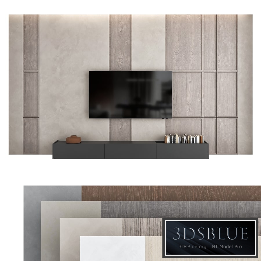 TV wall set 09