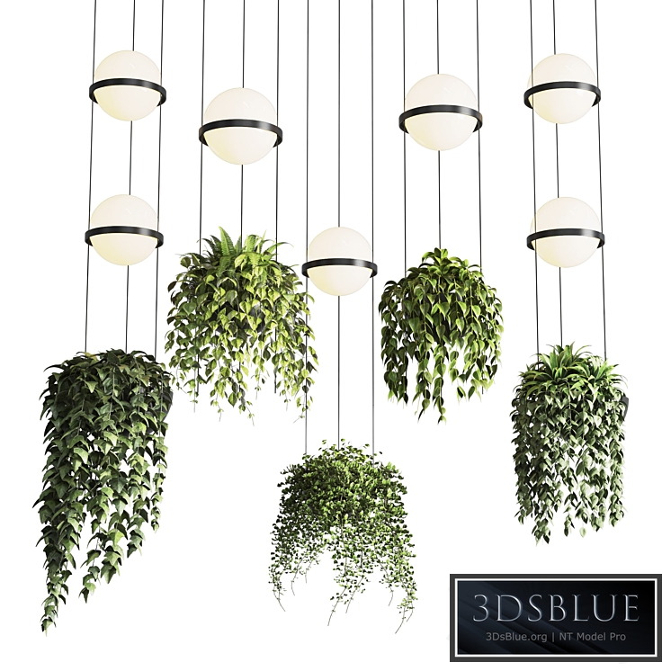 Vibia palma pendent lamp - pot light pendant - plant light hanging 04 Corona