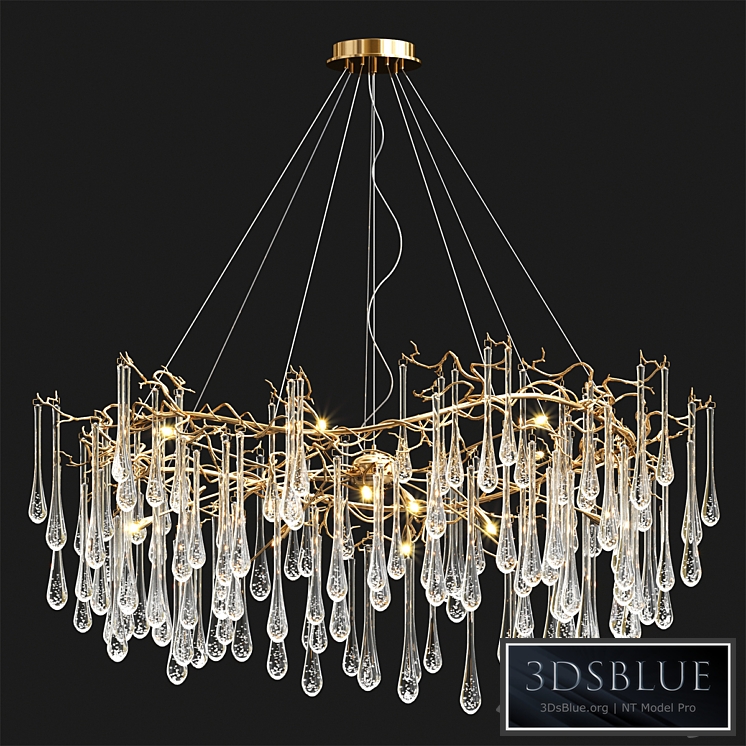 Serip Big AQUA Chandelier