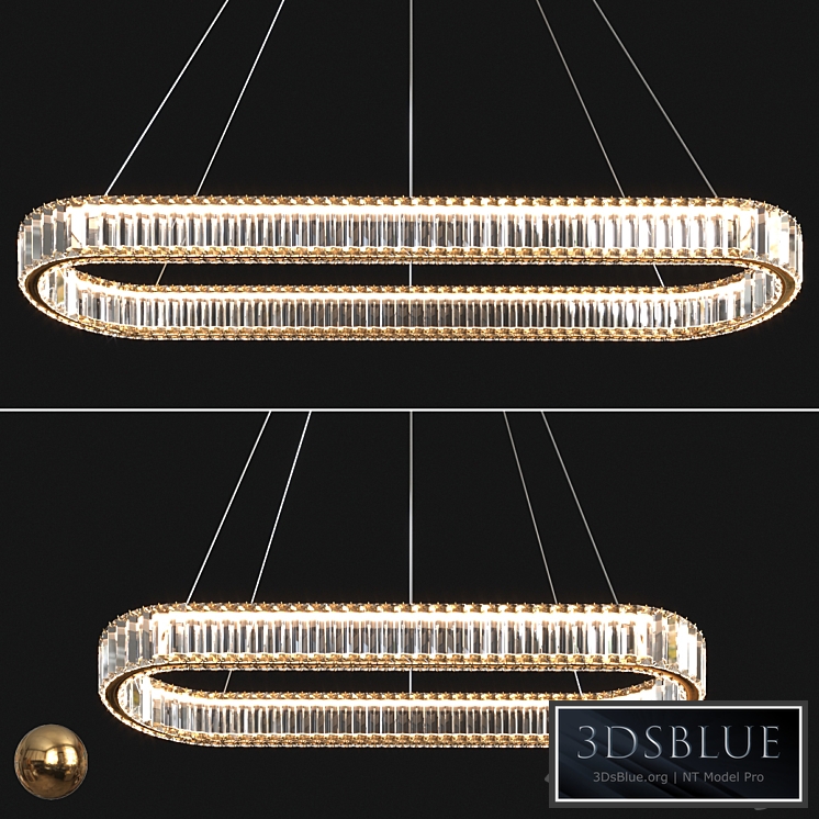 Modern Crystal Long Chandelier