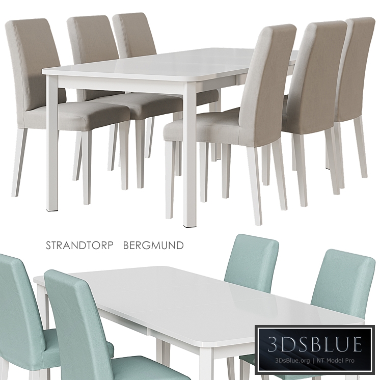 IKEA STRANDTORP / BERGMUND Table and chairs