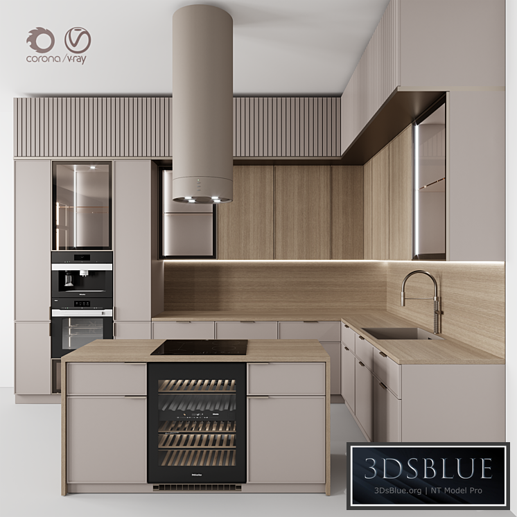 Kitchen №115 "Beige Rail"