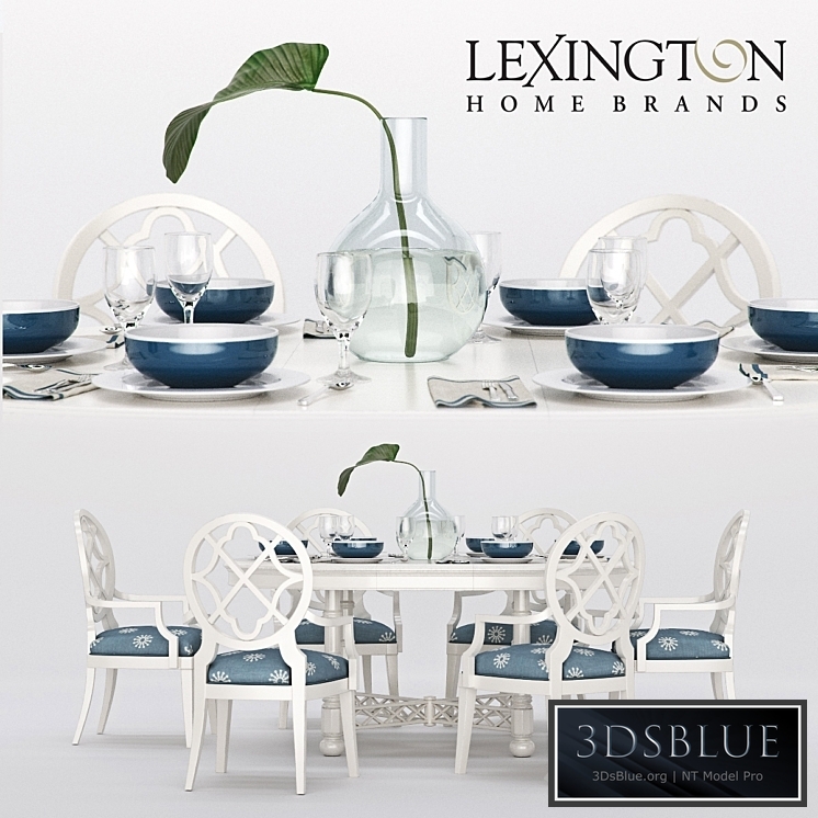 Lexingon KNAPTON HILL ROUND DINING TABLE, MILL CREEK ARM CHAIR