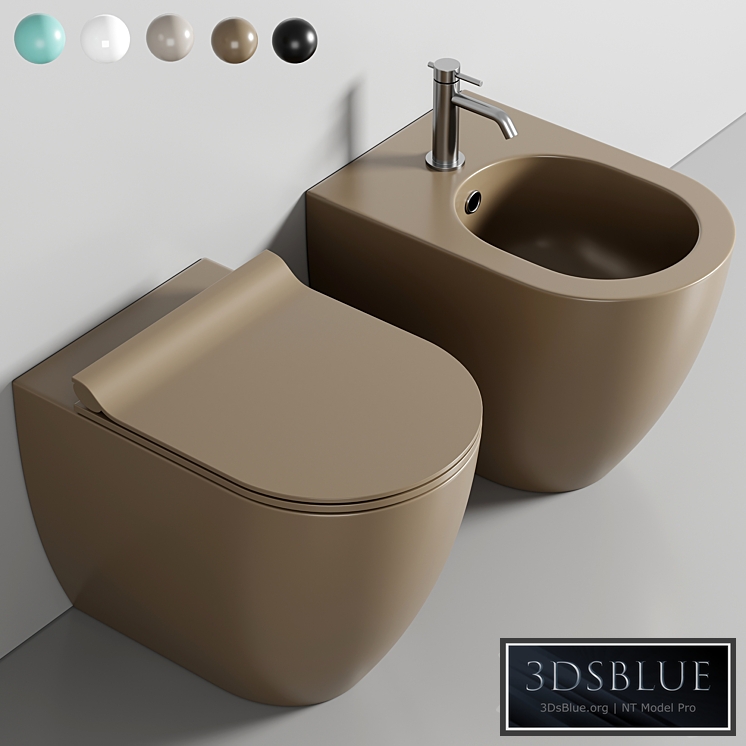 COLOR ELEMENTS 55X36 Toilet By GSI ceramica