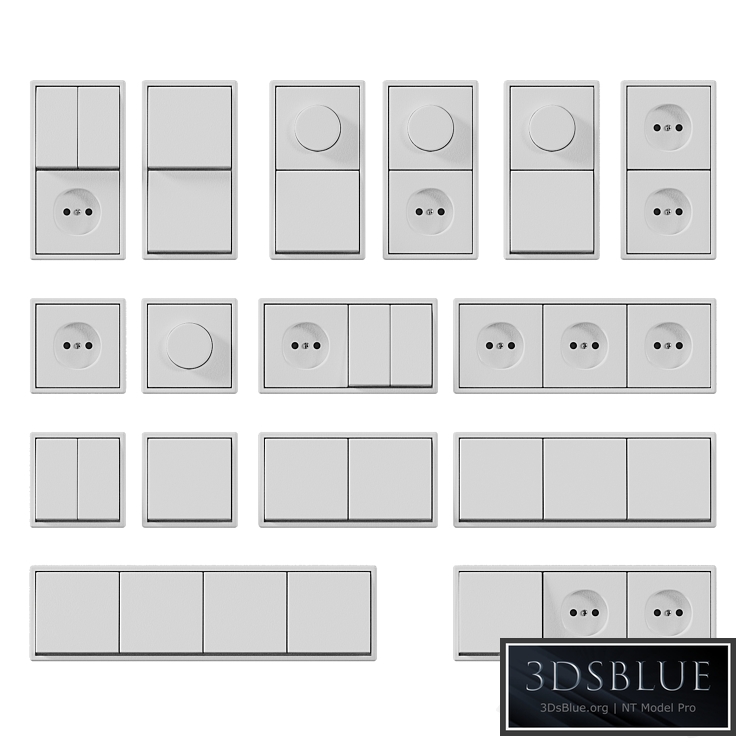 Sockets and switches JUNG Les Couleurs