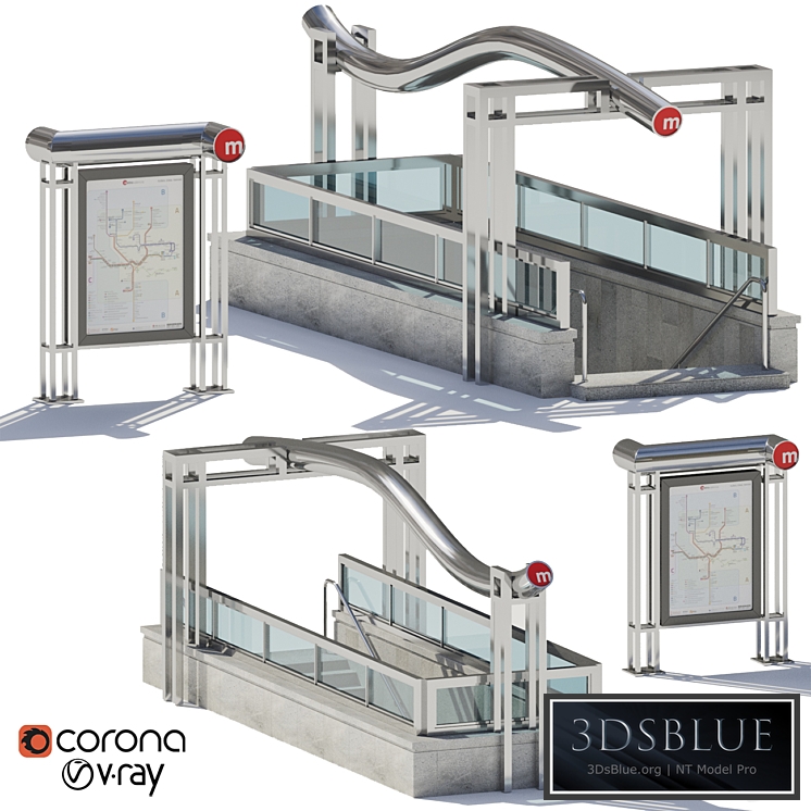 Subway station entrance