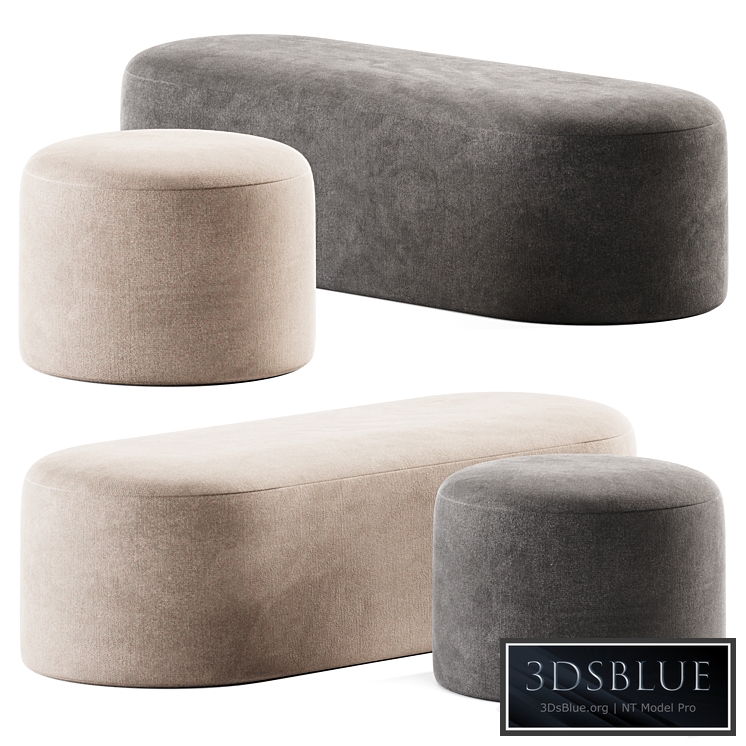 Proto Plus Halle Pouf and Bench