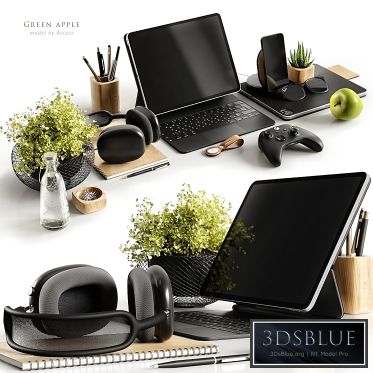 Workspace green apple