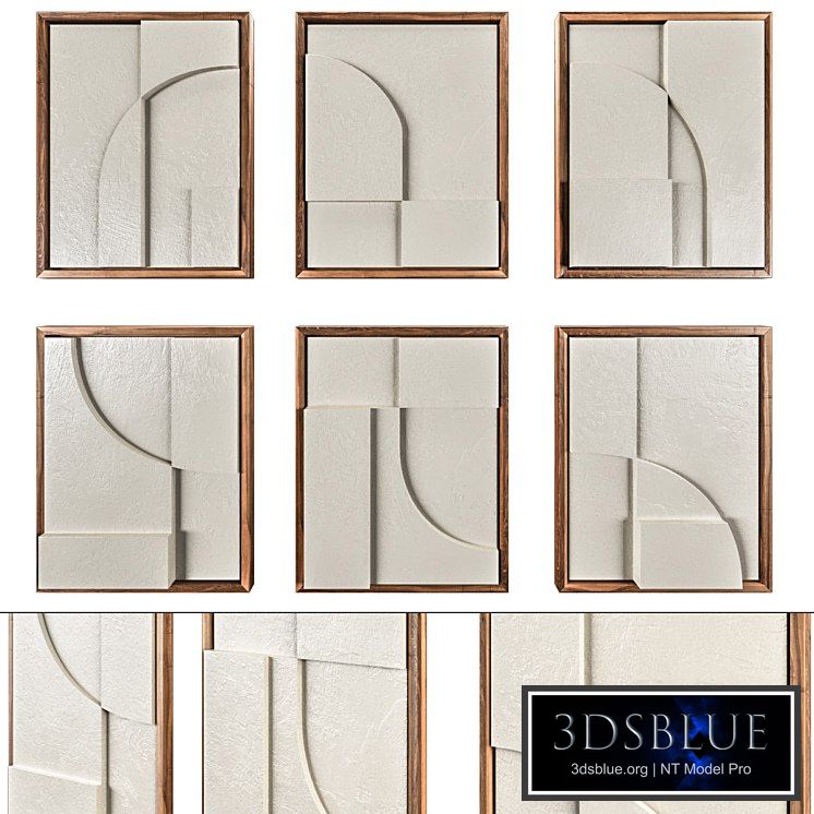 Plastart - set of 6 reliefs
