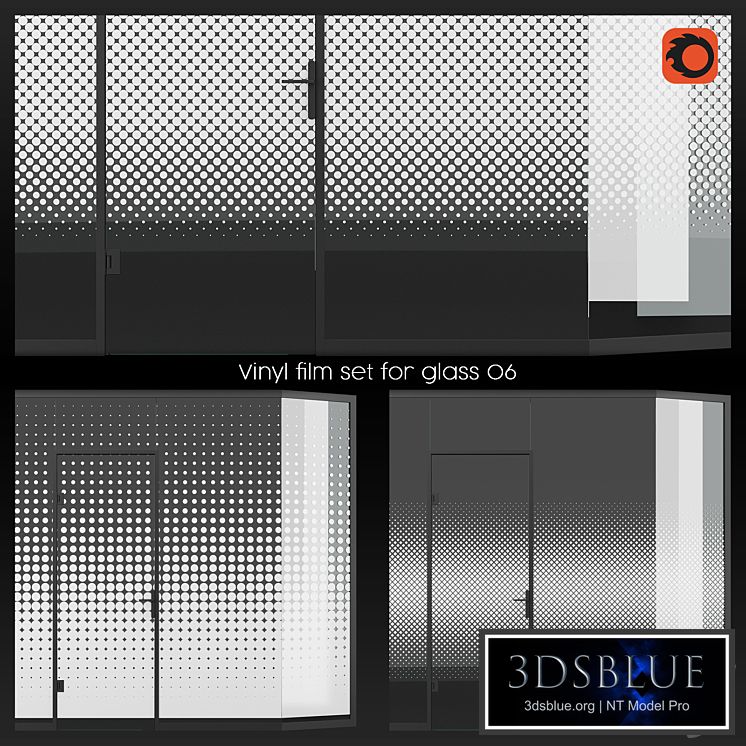 Vinyl film set for glass 06